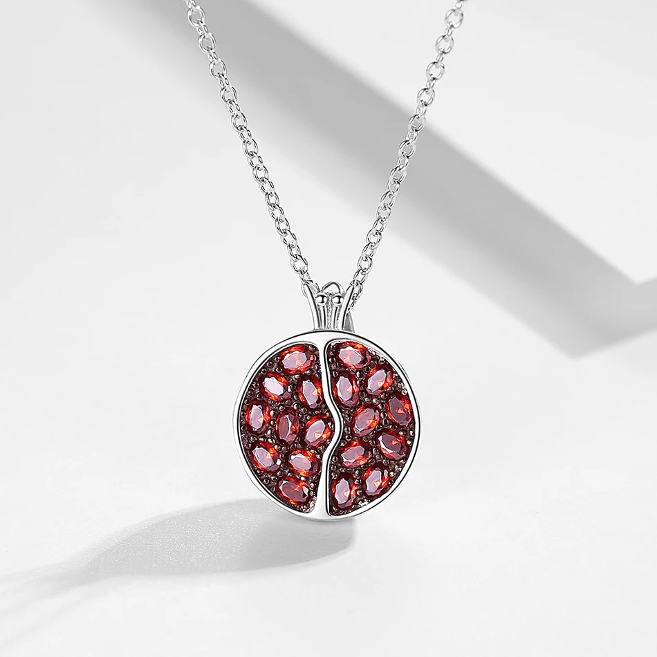 Wholesale Authentic 925 Sterling Silver Pomegranate Pendant Fit Bracelet & Necklace For Women