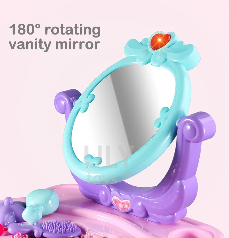 Jugetes Toy Portable Girls Dressing Table Toy Kids Make Up Set Beauty