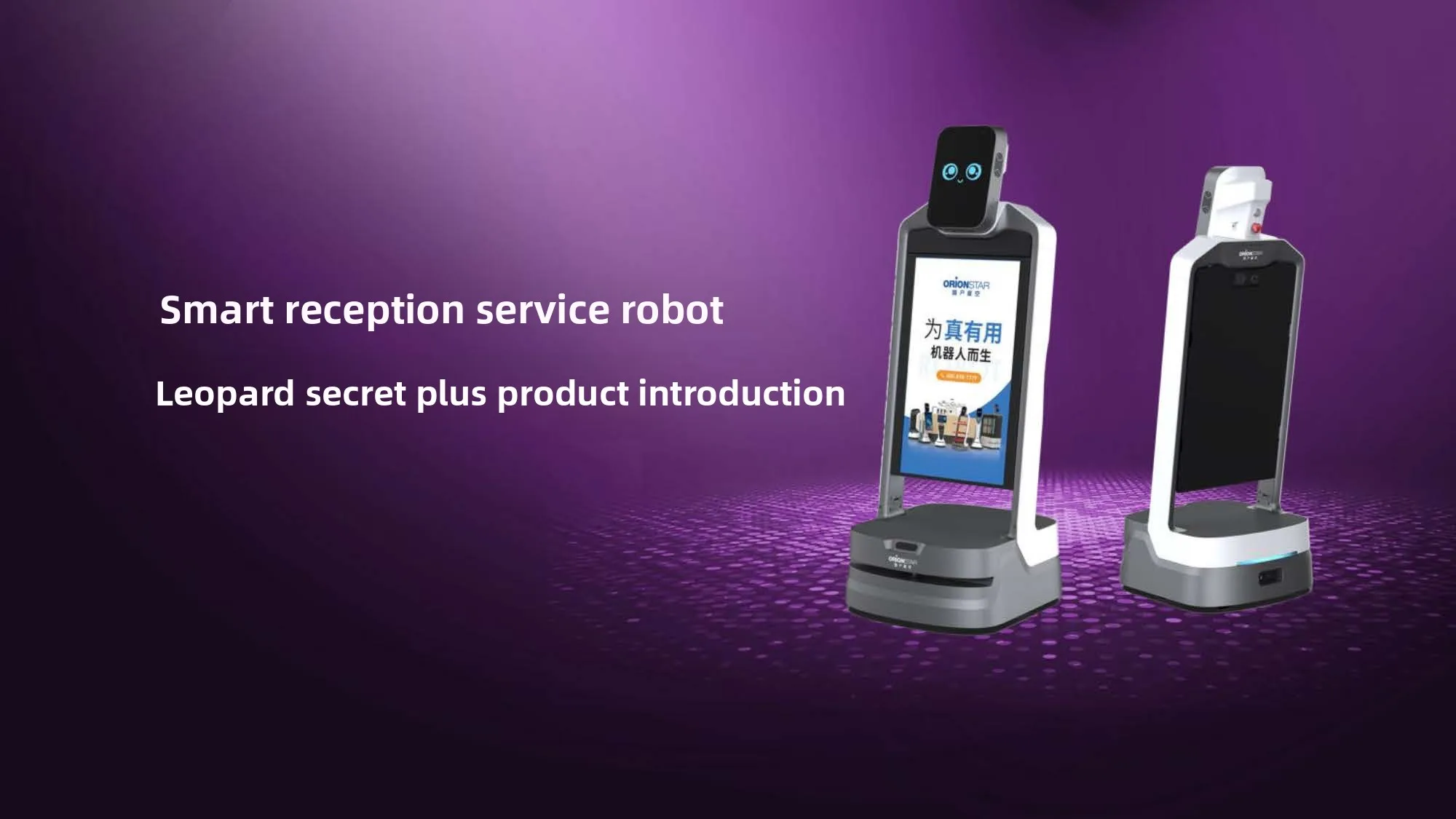 High-End Large Screen Interactive Exhibition Hall Guide Robot Leopard Assistant Front Desk Reception with Road Leading Promotion factory