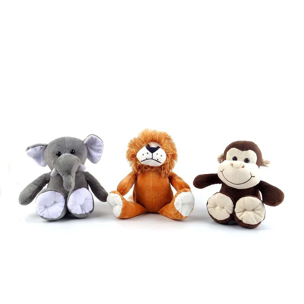 Jungle Animals Stuffed Tiger Lion Leopard Plush Toys Soft Stuffed Toys