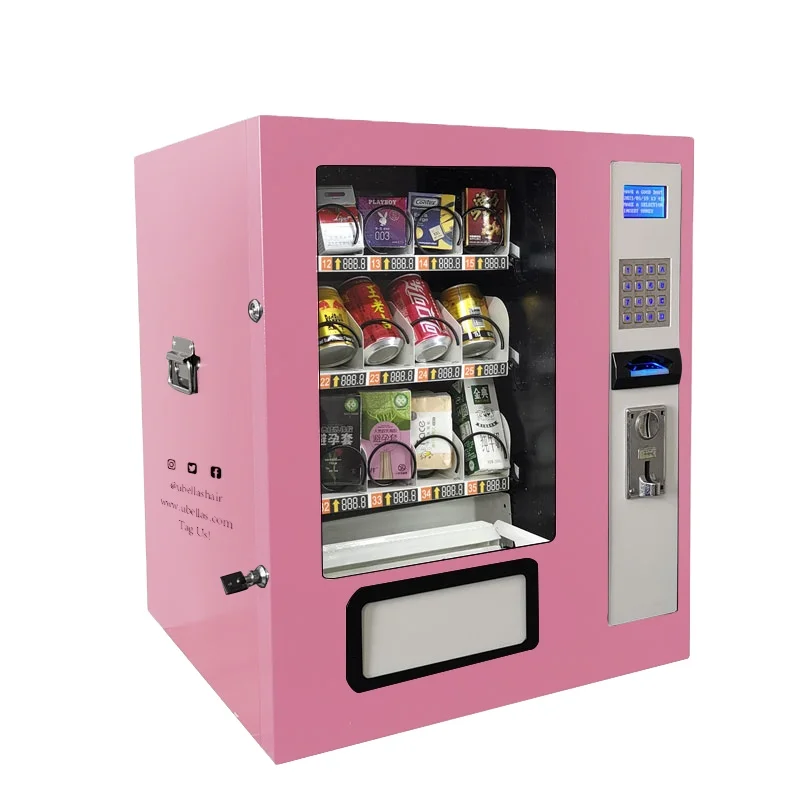 Small Beverage And Snack Desktop Vending Machine With Good Container ...