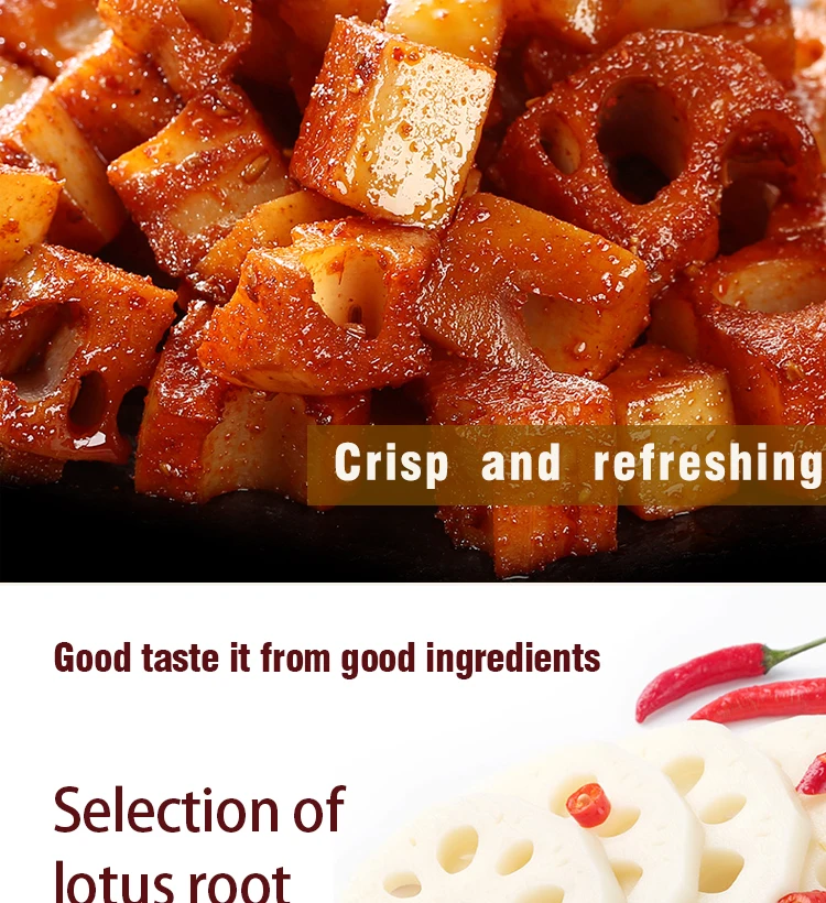 2019 Trending Products Healthy Spicy Food Delicious Spicy Crisp Lotus Roots Delicious Chinese Tradition Snackslotus root snacks