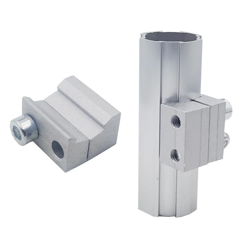 product functional accessories c third generation d28 aluminum alloy square shape lean pipe accessories profile aluminum tube connector-14