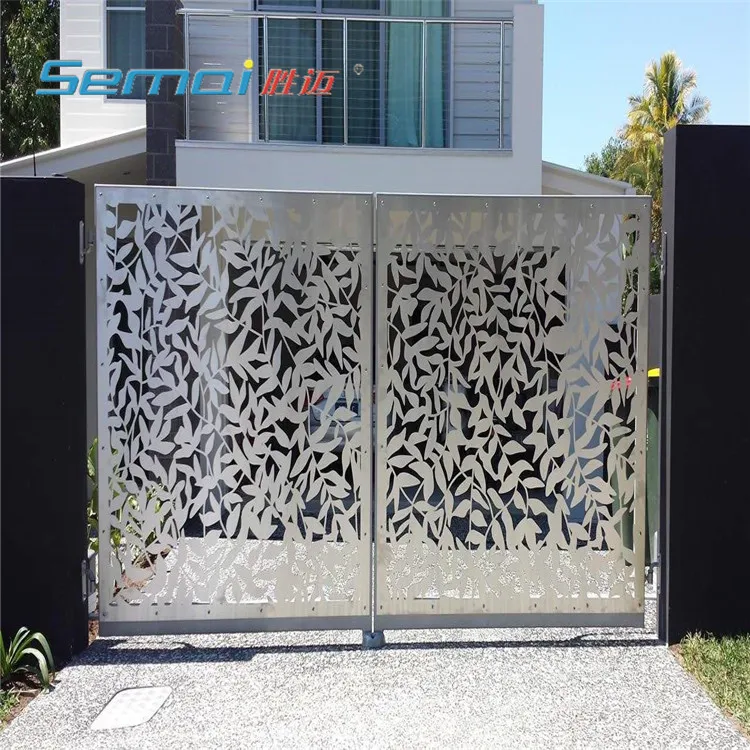 Modern Powder Coated Laser Cut Gates Aluminum Fence Design Buy Privacy Fences Fence Laser Cut Aluminum Garden Gates Product On Alibaba Com