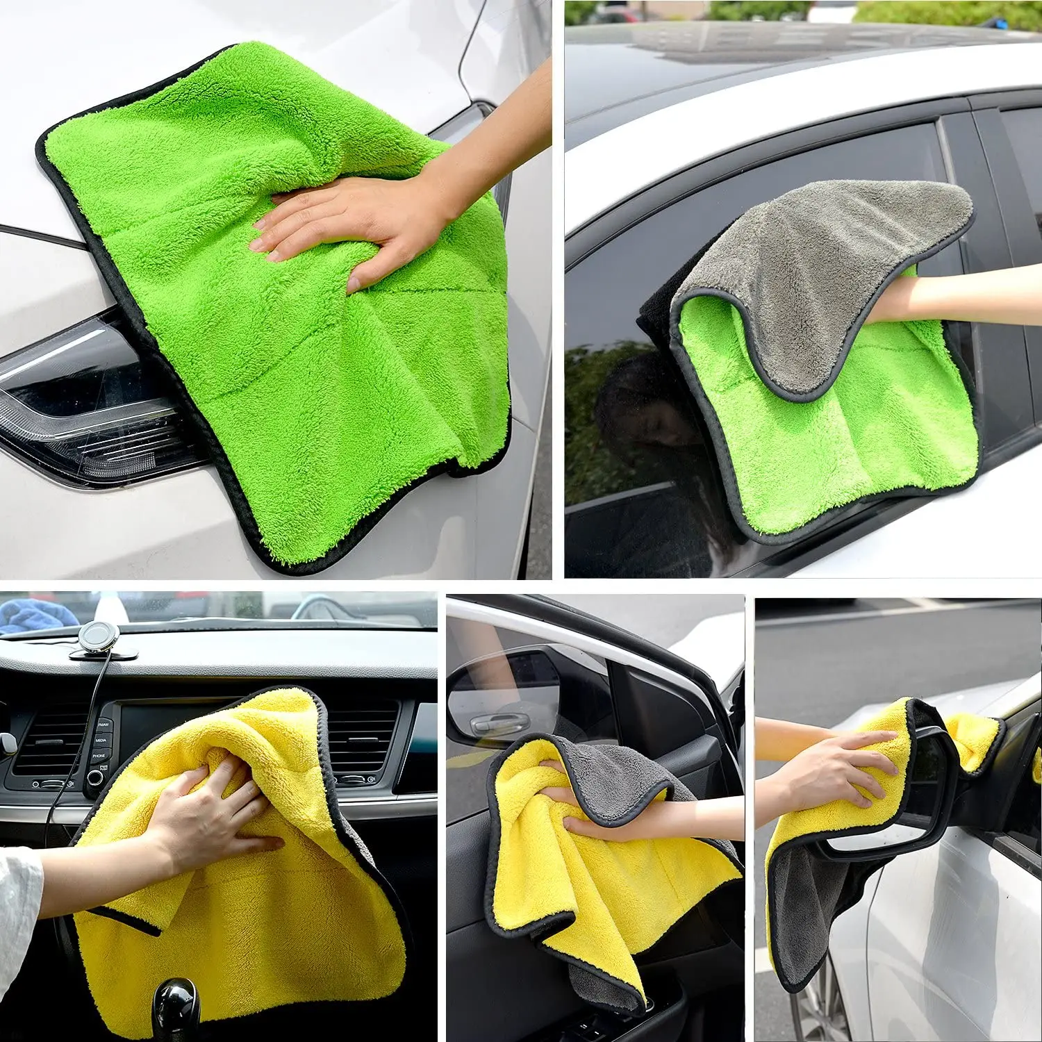 coral fleece detailing car towel