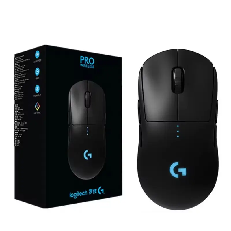 Close-up of Logitech G PRO Wireless underside showing LIGHTSPEED receiver slot and battery compartment