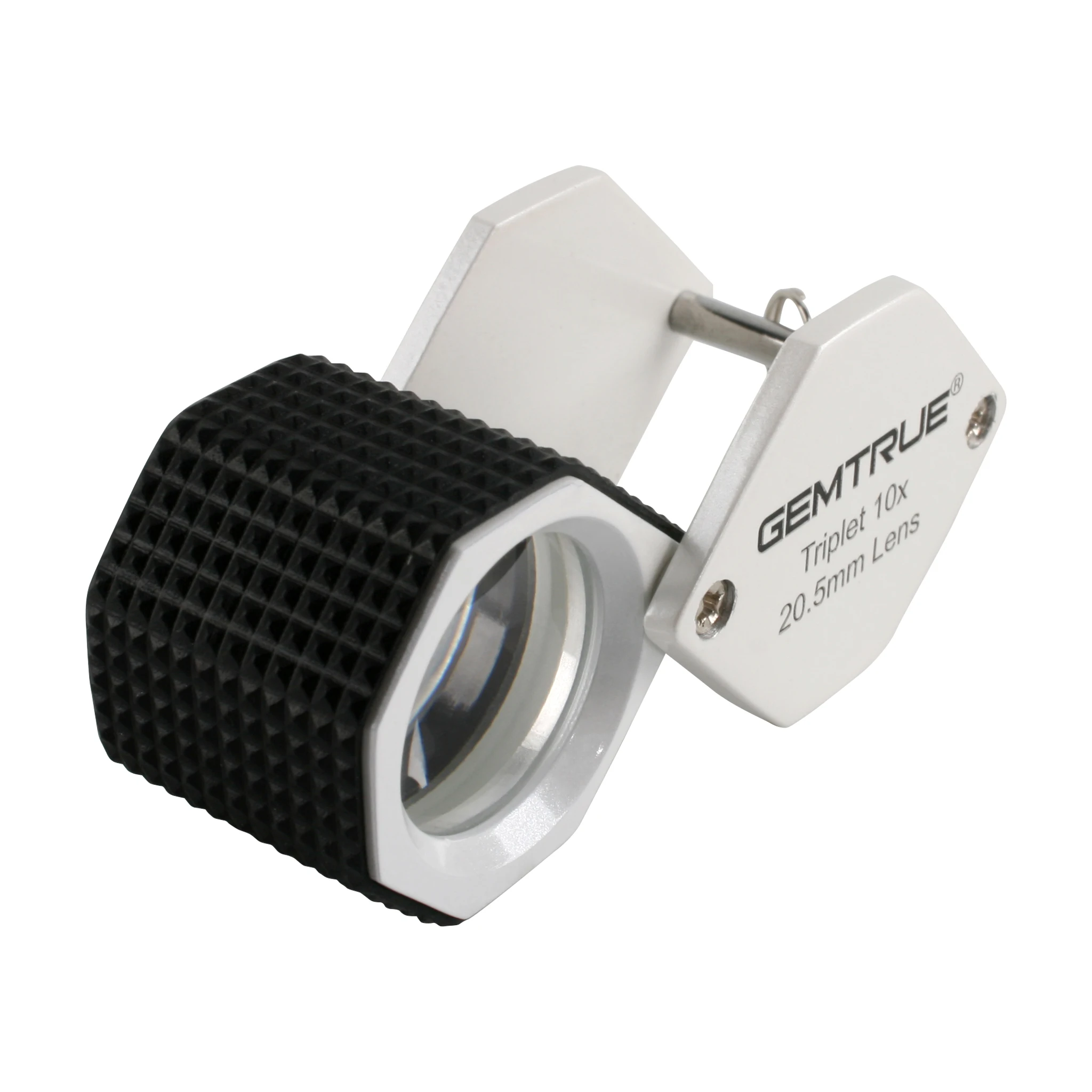 Gemstone Cut Loupes Diamond Loupes 20.5mm 10x Triplet With Rubbergrip