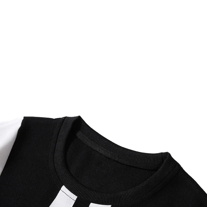 2020 Hombres Diseño En Blanco Pantalones Cortos De Dos Tonos Color Manga De  Verano Cuello Redondo Suéter Chándal De Moda - Buy Chándal Oem Product on  Alibaba.com