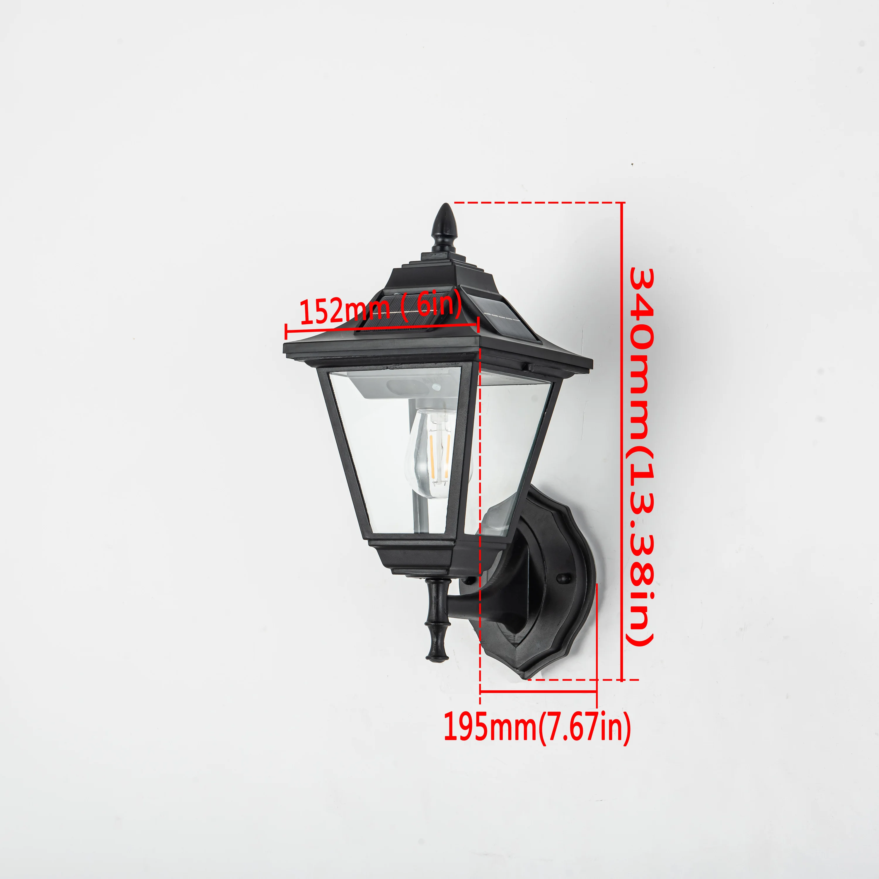 Amazon Hotselling Solar Outdoor Wall Lamp Villa Wall Garden Waterproof