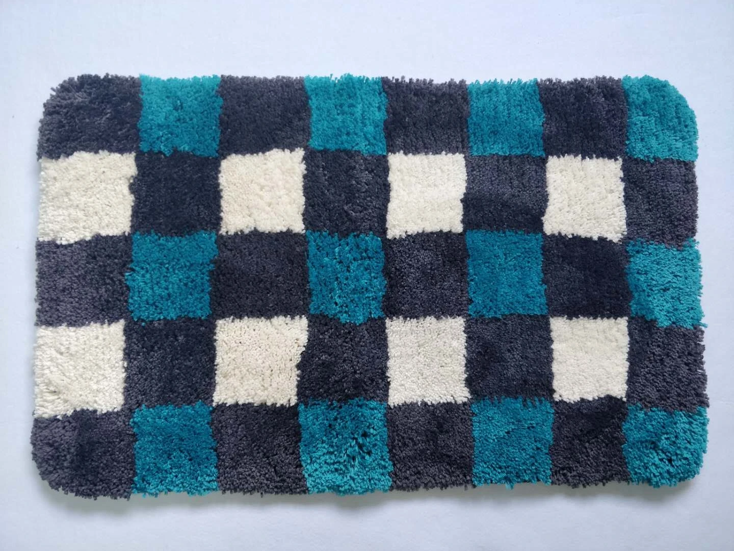 100% polyester soft shaggy water absorption bath toilet mat kitchen rugs anti-slip