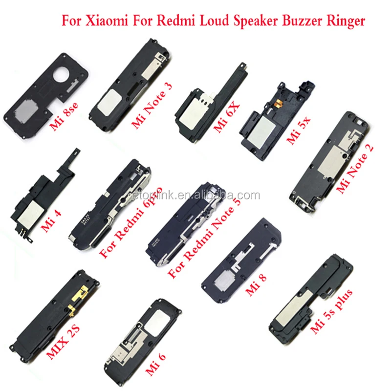 Mobile Phone Parts Loud Speaker Buzzer Ringer For Xiaomi Mi 8se Mi4 Mi Note Mi5x Mi6x Mi Note2 Mix 2 For Redmi 6pro All Models Buy Loud Speaker For Xiaomi Buzzer For Redmi Ringer Product On Alibaba Com