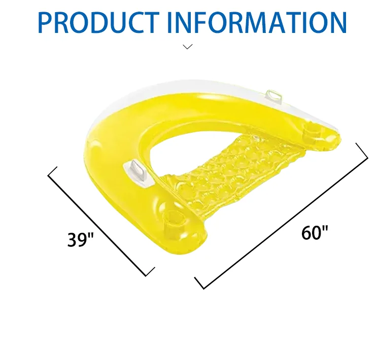 Inflatable Chair Floats With Cup Holders Sit Float Inflatable Floating