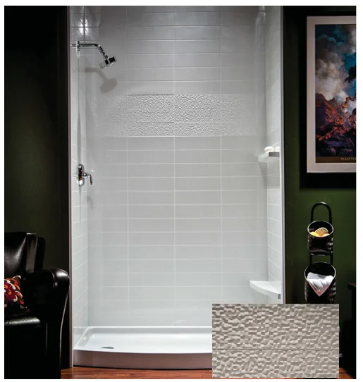 Hot Sale Tub Surround Walls Cultured Marble Shower Wall For Bathroom