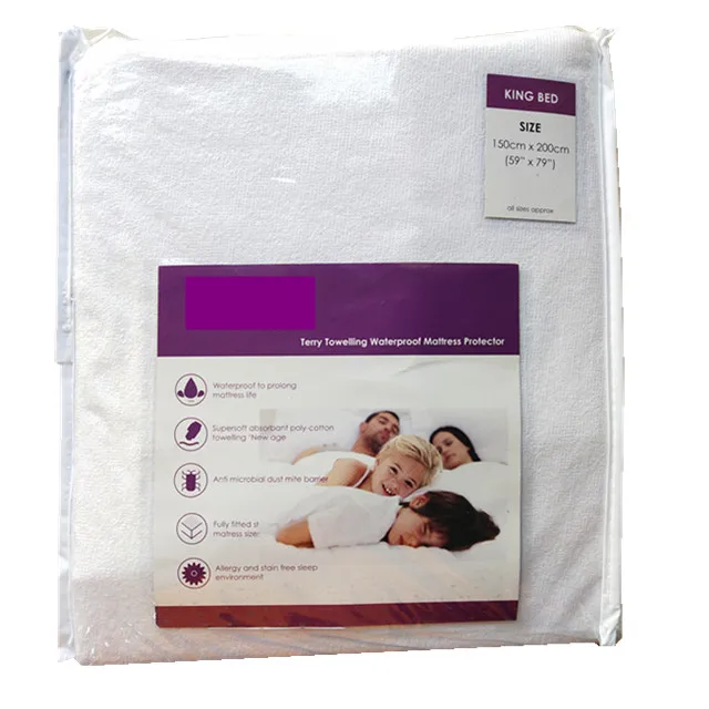 Breathable 150gsm Polyester Knitted 100 Waterproof Zippered Pillow