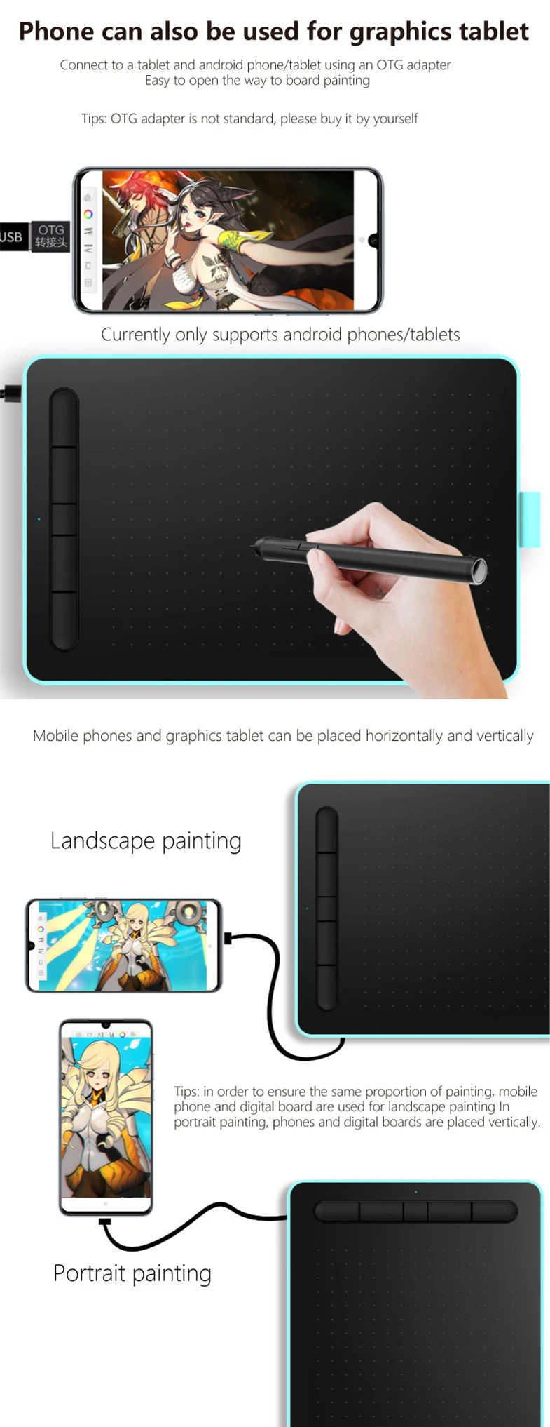 Letsketch Wp9620 Batteryfree 8192 Pressure Levels Digital Drawing Pen Animation Design Graphic