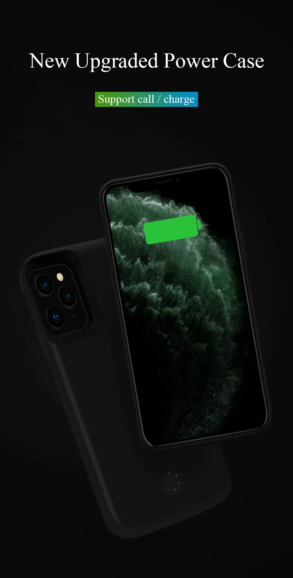 For iPhone 11Pro MAX Ultra Slim 6000mAh Mobile Power Supply Power Bank Battery Phone Case - ANKUX.COM
