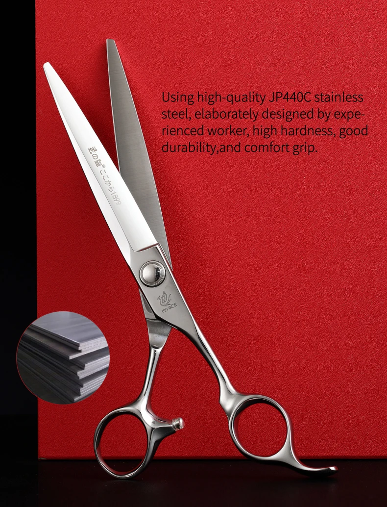 Professional Barber Salon Hair Cutting Scissors 7 Inches Japanese 440C Stainless Steel Shears