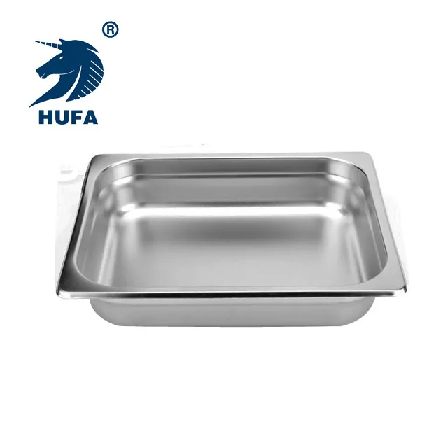 1/2 10cm Depth High Quality Metal Gastronorm Pan European Style Stainless Steel Buffet Food Storage Container