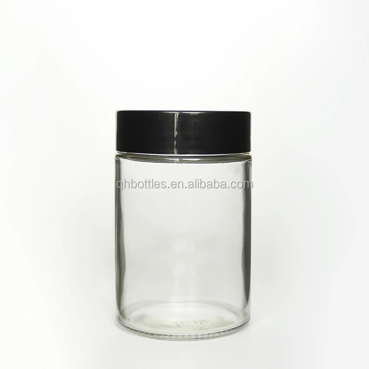 24pcs 10ml-100ml bottiglie di vetro con tappi in alluminio nero barattolo  di spezie contenitori di vetro bottiglie Decorative per matrimonio regalo  fai da te