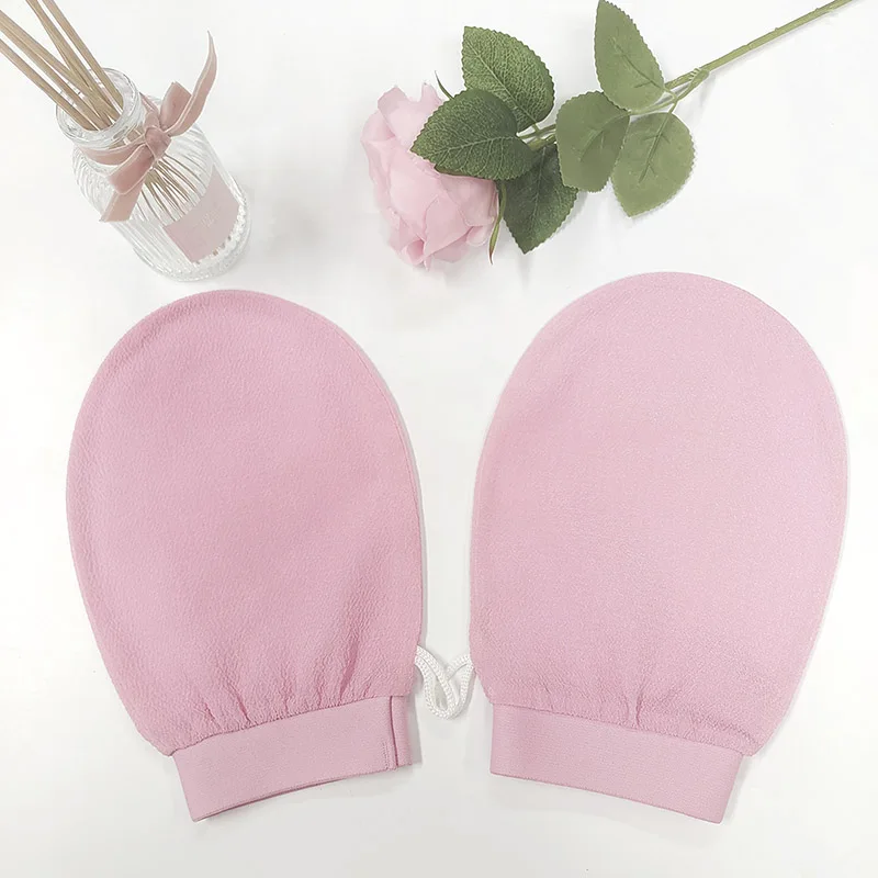 100 Viscose Natural Custom Logo Body Cleaning Scrubber Exfoliating