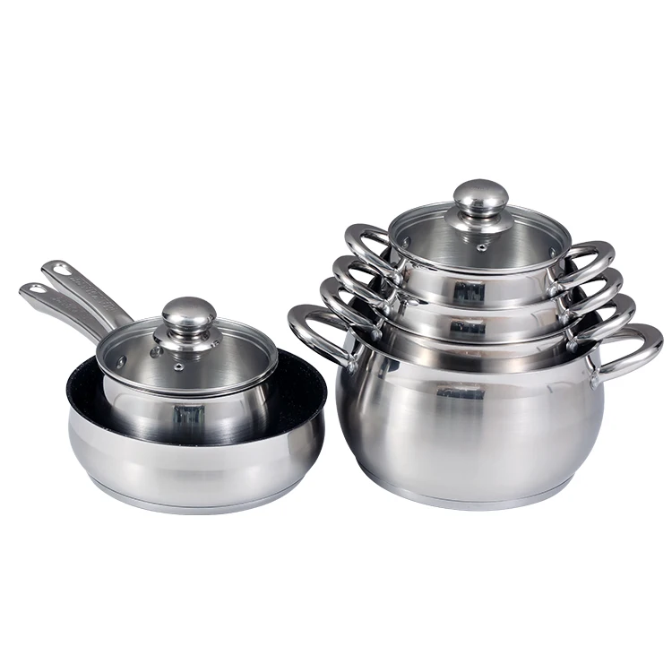 2020 Cook World Nonstick German Cookware 12pcs 201 304 Stainless Steel Kitchen Non Stick Cooking Pots And Pans Set Buy German Cookware 201 304 Stainless Steel Kitchen Non Stick Cooking Pots And Pans