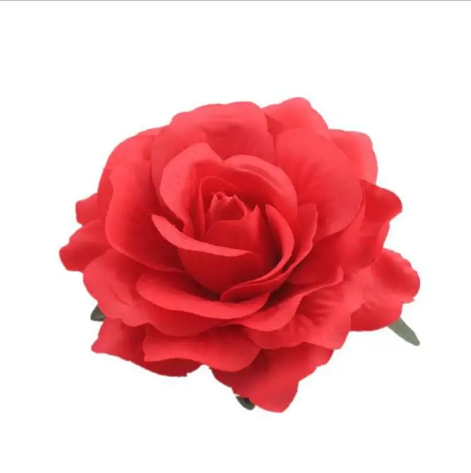 婚礼装饰廉价人造花头丝绸玫瑰花头 - buy 白色人造