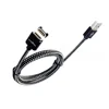 OEM braided data power magnetic connector male female 4 pins usb charging cable