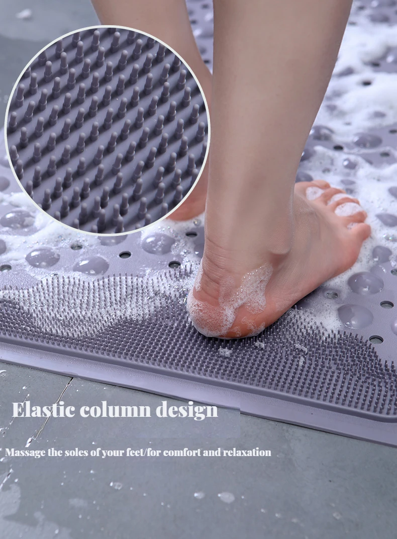 New Bathroom Nonslip Mat Toilet Shower Room Bath Massage Bathtub Foot Toilet Suction Cup Floor