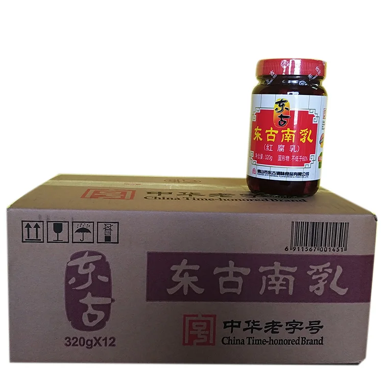 
Good Supplier Chinese Food 320g Donggu Nanru Fermented Bean 