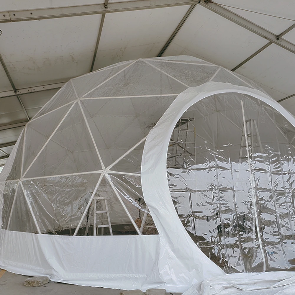 6m,10m,15m,20m Diameter events luxury hotel transparent dome tent for camping