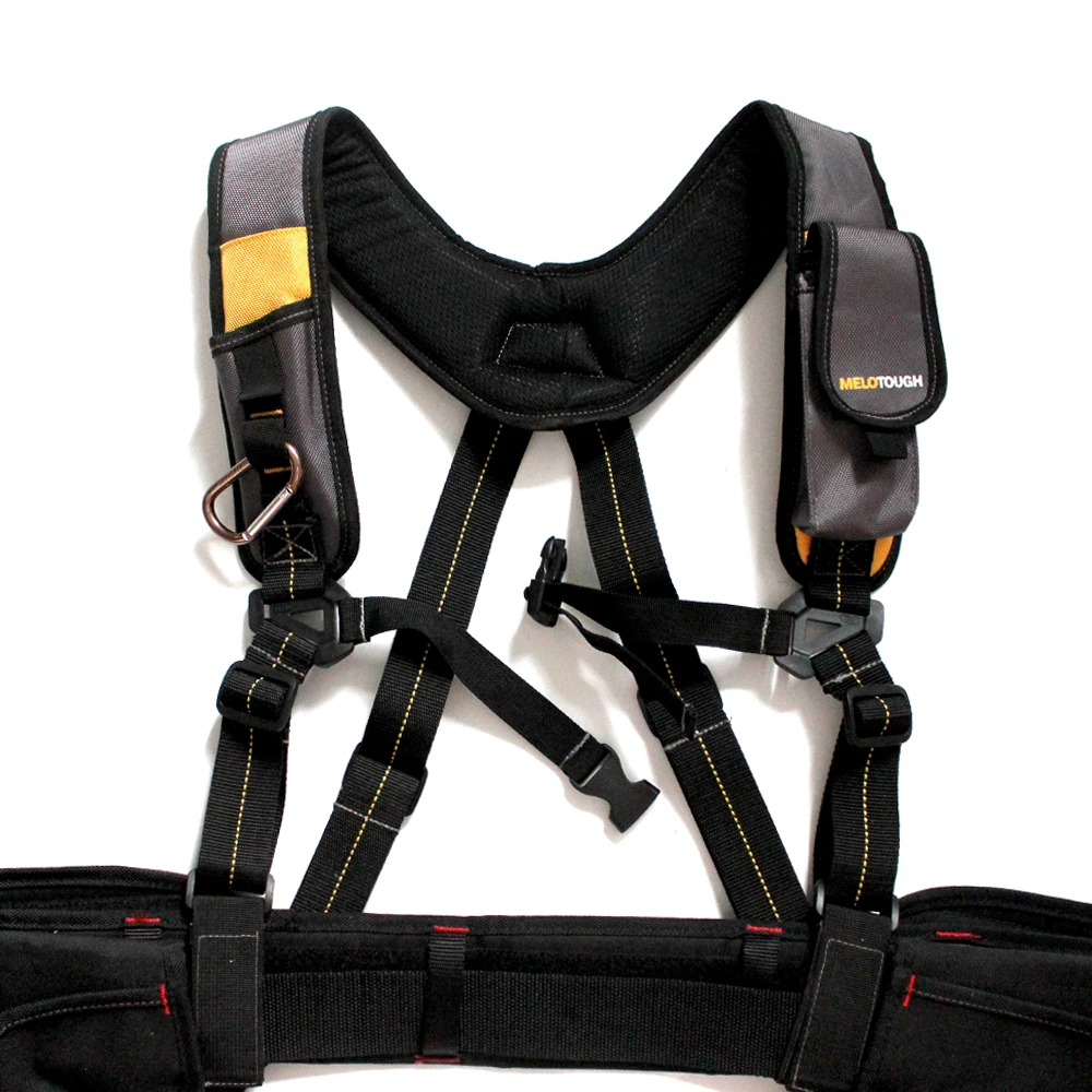 Tool Belt Suspenders Padded Foam Adjustable Shoulder Straps With Large