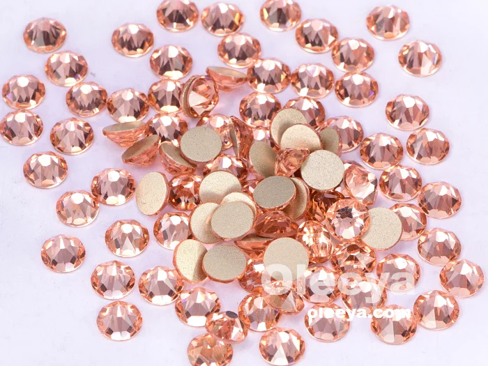 Wholesale High Sparkle 2088 16 Cut Facets SS20 Champagne Color Non Hot Fix Nail Art Crystal Rhinestone Factory