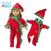 18-Inch American Girl Baby Doll Clothes New Siamese MC Christmas Clothes Suitable For 43cm Xifu Doll Clothes