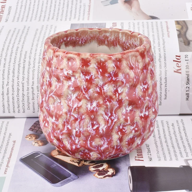 230ml christmas ceramic votive candle jar tumblers empty home decor