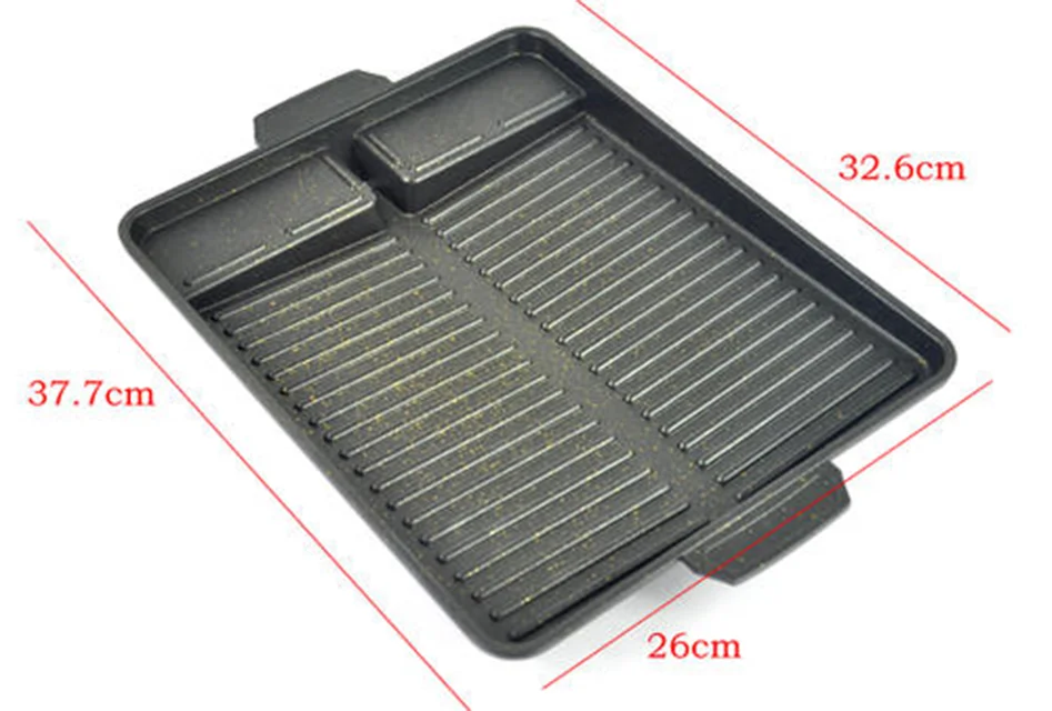 Thai/singapore/korean Portable Bbq Grill Plate Maifan Stone Coating