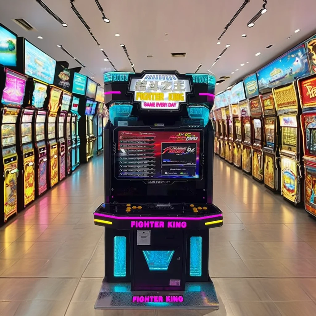 2 Player Coin-Operated Arcade Game Machine Fighter King Indoor Game for Kids Metal Cabinet in Shopping Mall details