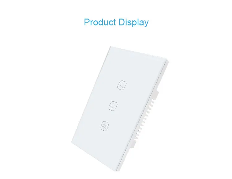 US Standad Zigbee Two Gang Button Touch Switch for Smart Home Smart Hotel Home Security Compatible with TuyaSmart and Smart Life - ANKUX.COM