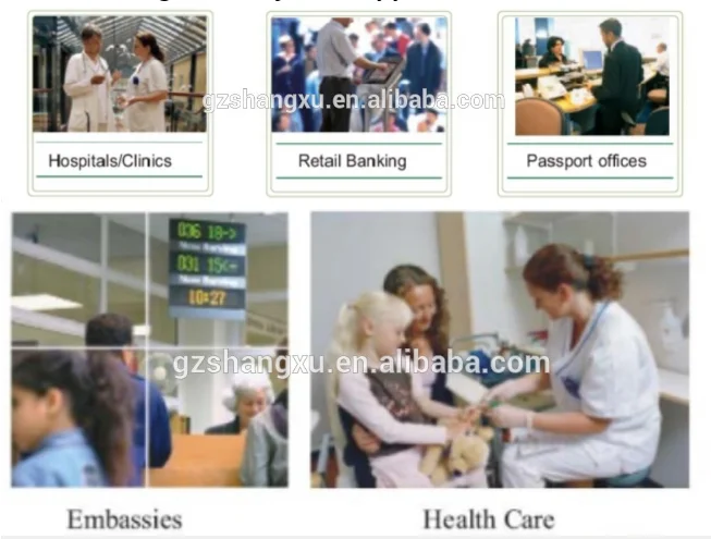 Bank Electronic Wireless Touch Screen Queue Ticket Management System Token Number Queuing Kiosk Machine Q System