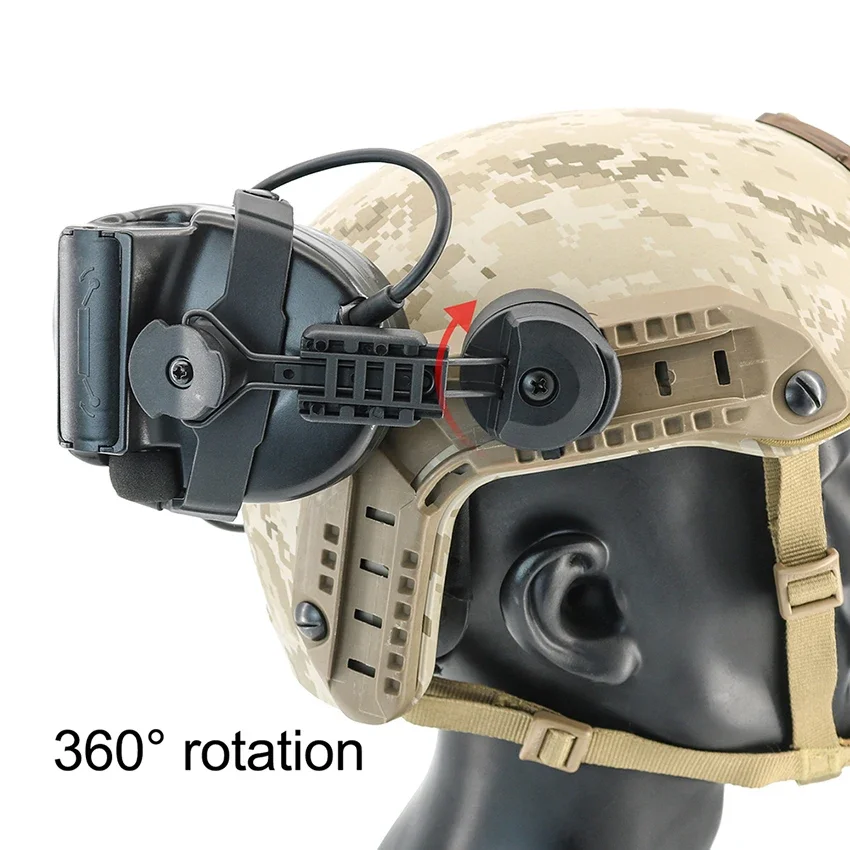 thumbnail interactive-video image 1 of TAC-SKY ARC Helmet Rail Adapter For Sordin Tactical Headset – Fast Ops Core Bracket, PTT Ready, FG Color 1 of 5