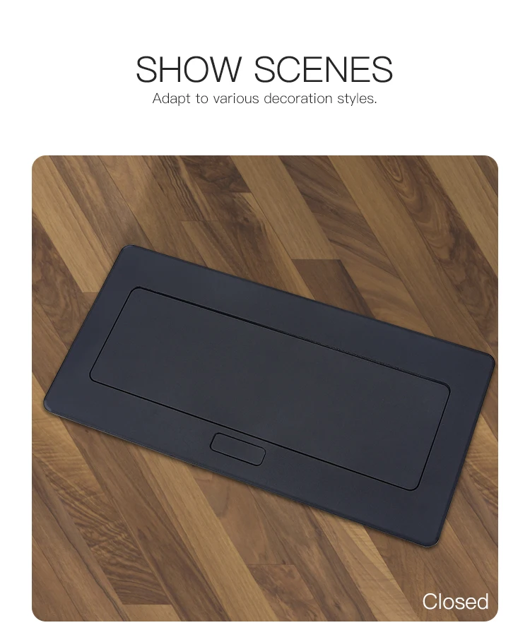 Factory sales Aluminum Alloy multi module embedded table socket