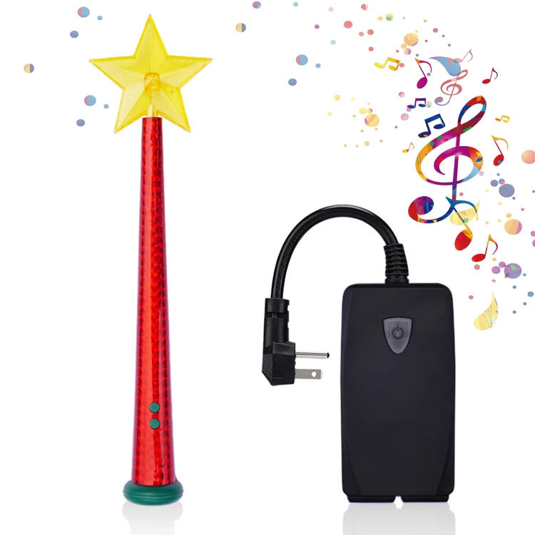 Amazon hot seller wireless magic stick with waterproof outlets light control remote for Christmas light