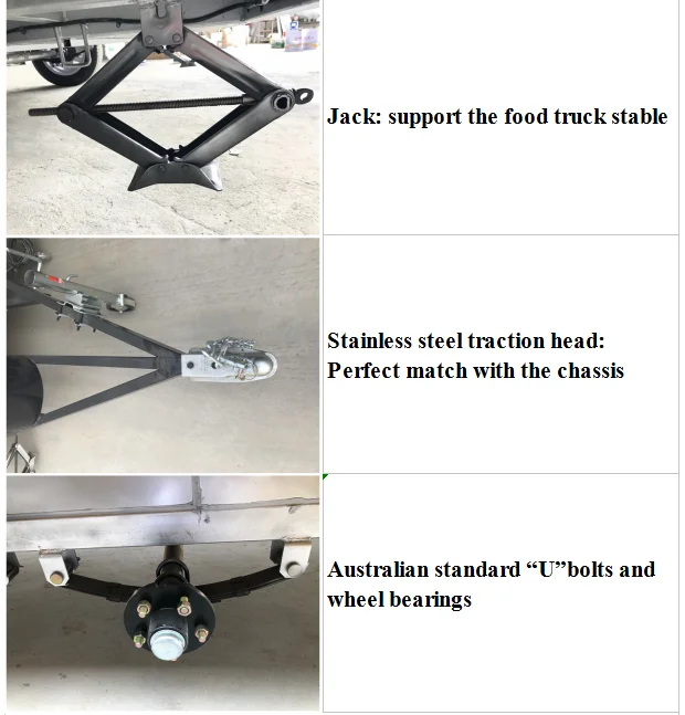 Cheapest European Standard Mobile Kitchen Hamburger Food Trailer