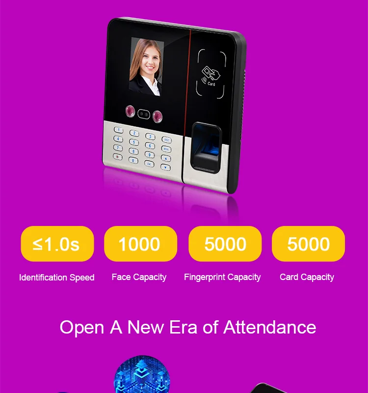 TIMMY TMF630 Face Recognition Time Attendance System