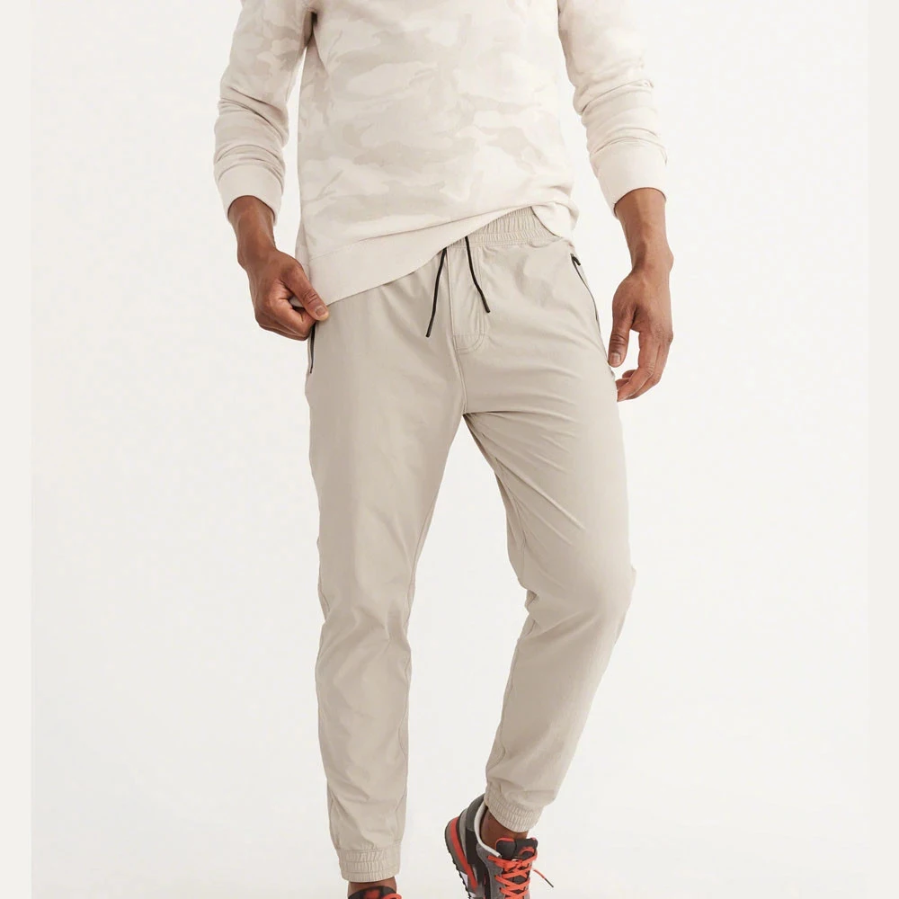 khaki jogger trousers