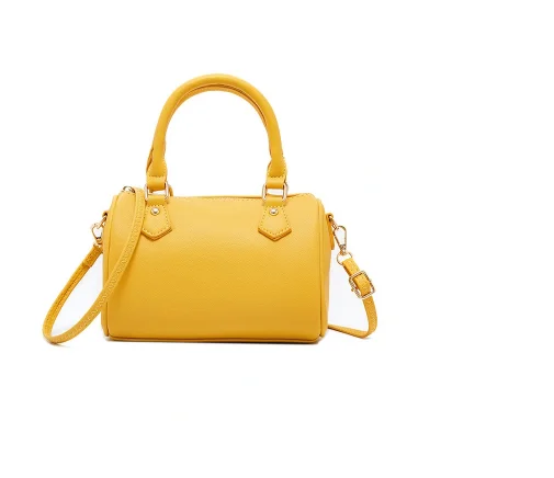 product-Custom Vintage Woman Faux LeatherBoston Handbag Daily Lady Tote Bag-GF bags-img