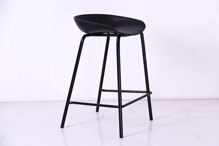 Modern Furniture Sillas Para Plastic Seat High Tabouret Metal bar Chair Stool
