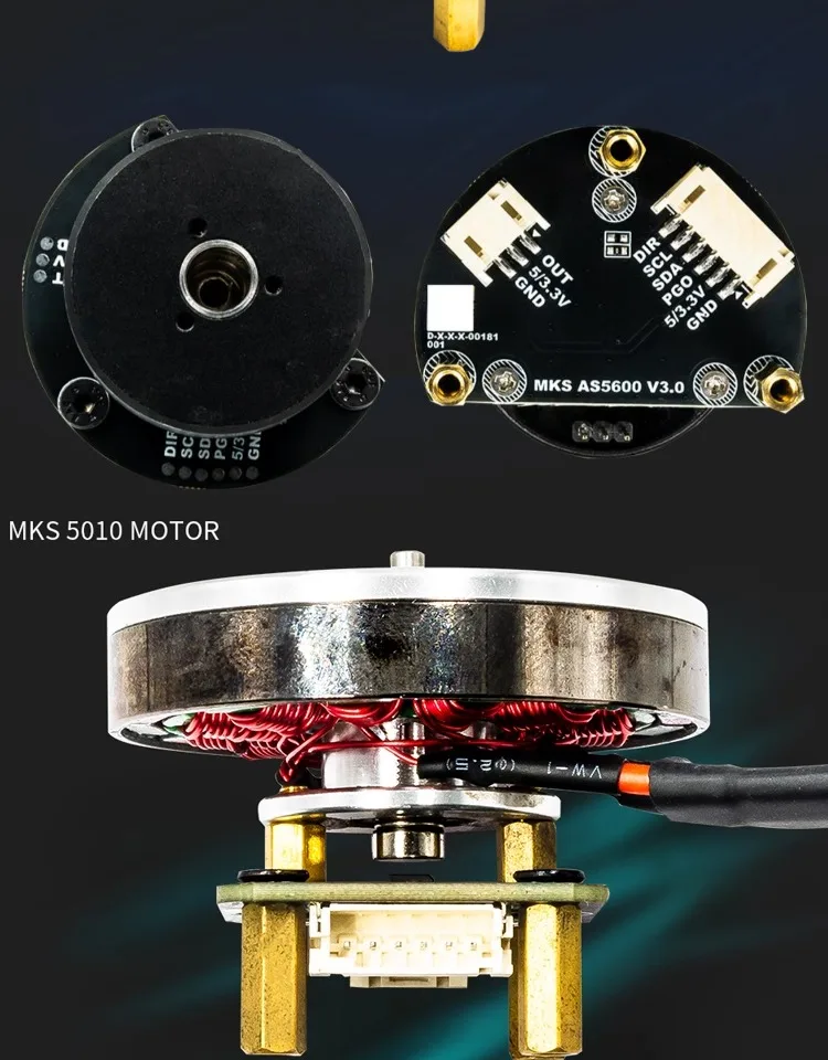 MKS AS5600 V2 Encoder Motor 2804/5010 with Encoder AS5600 AS5047 Simple ...