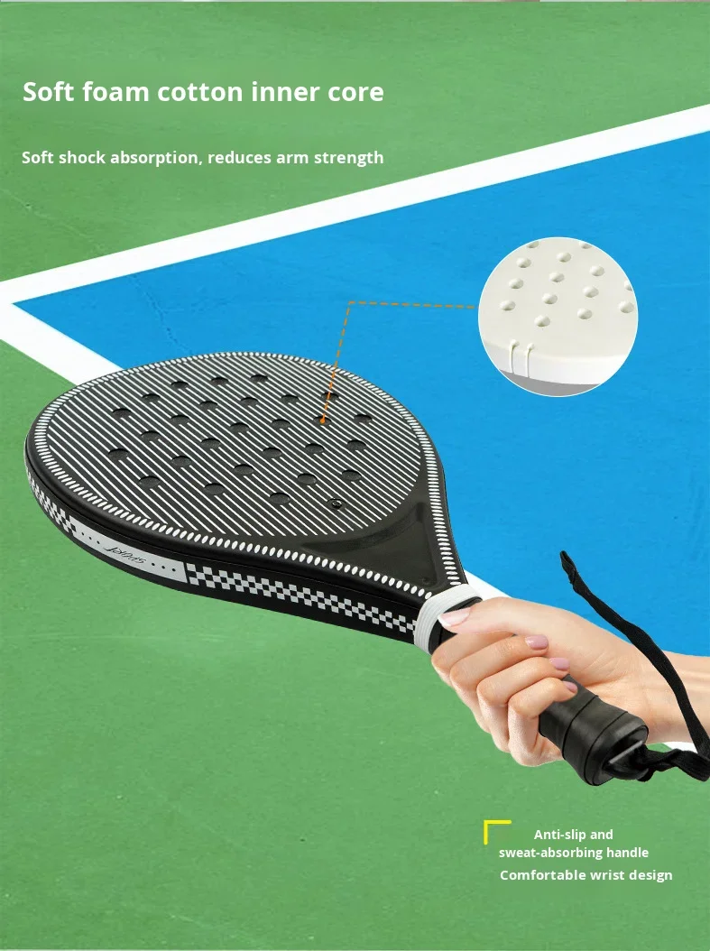 Border Rackets New Cross border Ball Padel Tennis Racket Carbon Fiber Anti Slip Handle ...