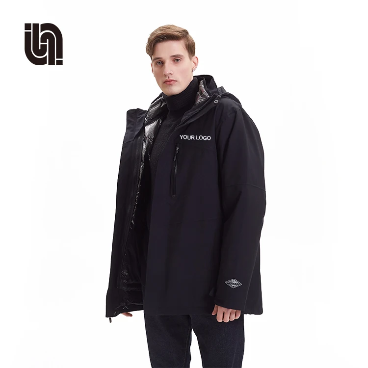 
Men 3 In 1 Waterproof Sport Outdoor Mountain Hiking Ski Winter Jacket 