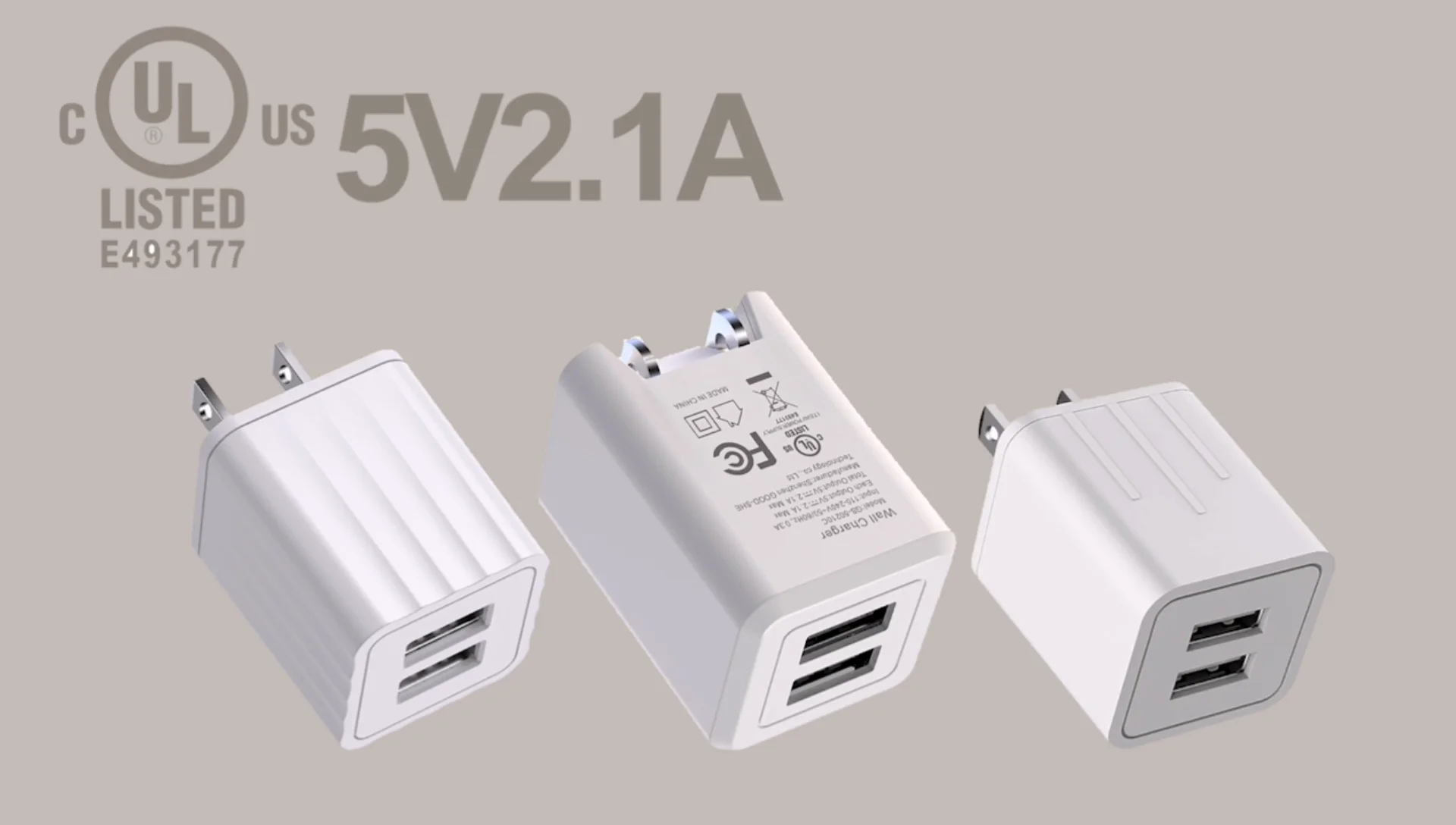 Universal Aukey Travel Charger 2 Port Usb Video Digital Camera Travel